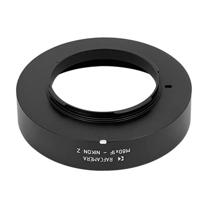 M80x1 female thread to Nikon Z camera mount adapter