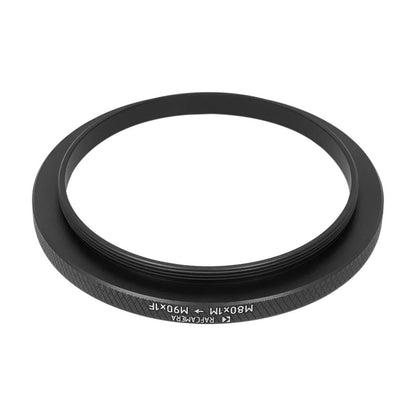 M80x1 male to M90x1 female thread adapter