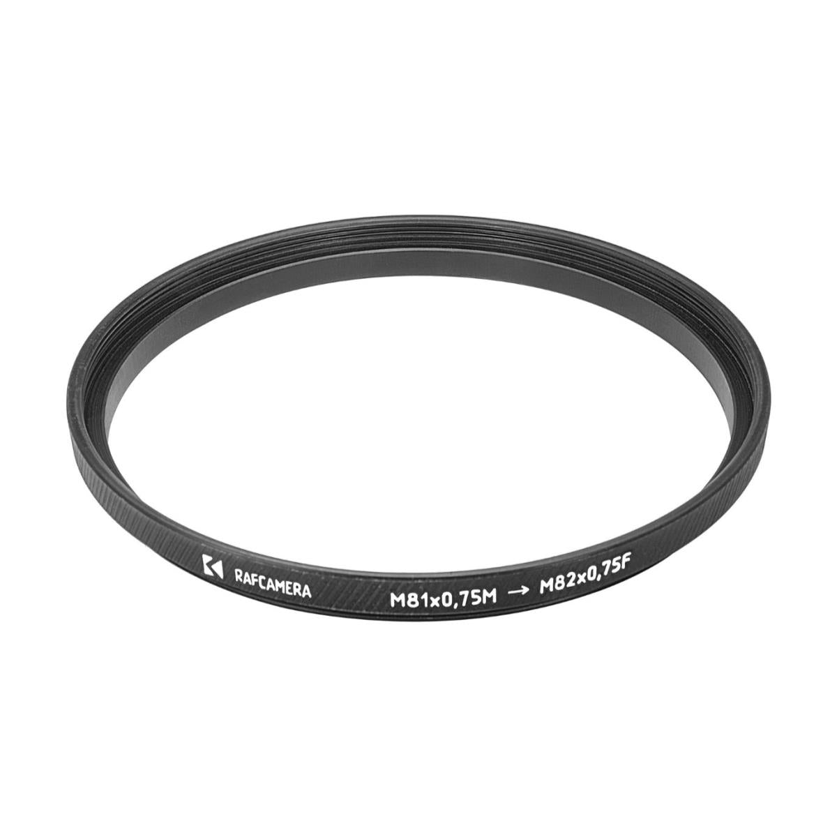 M81x0.75 male to M82x0.75 female thread adapter for Philips SK 100mm F/1.5 lens