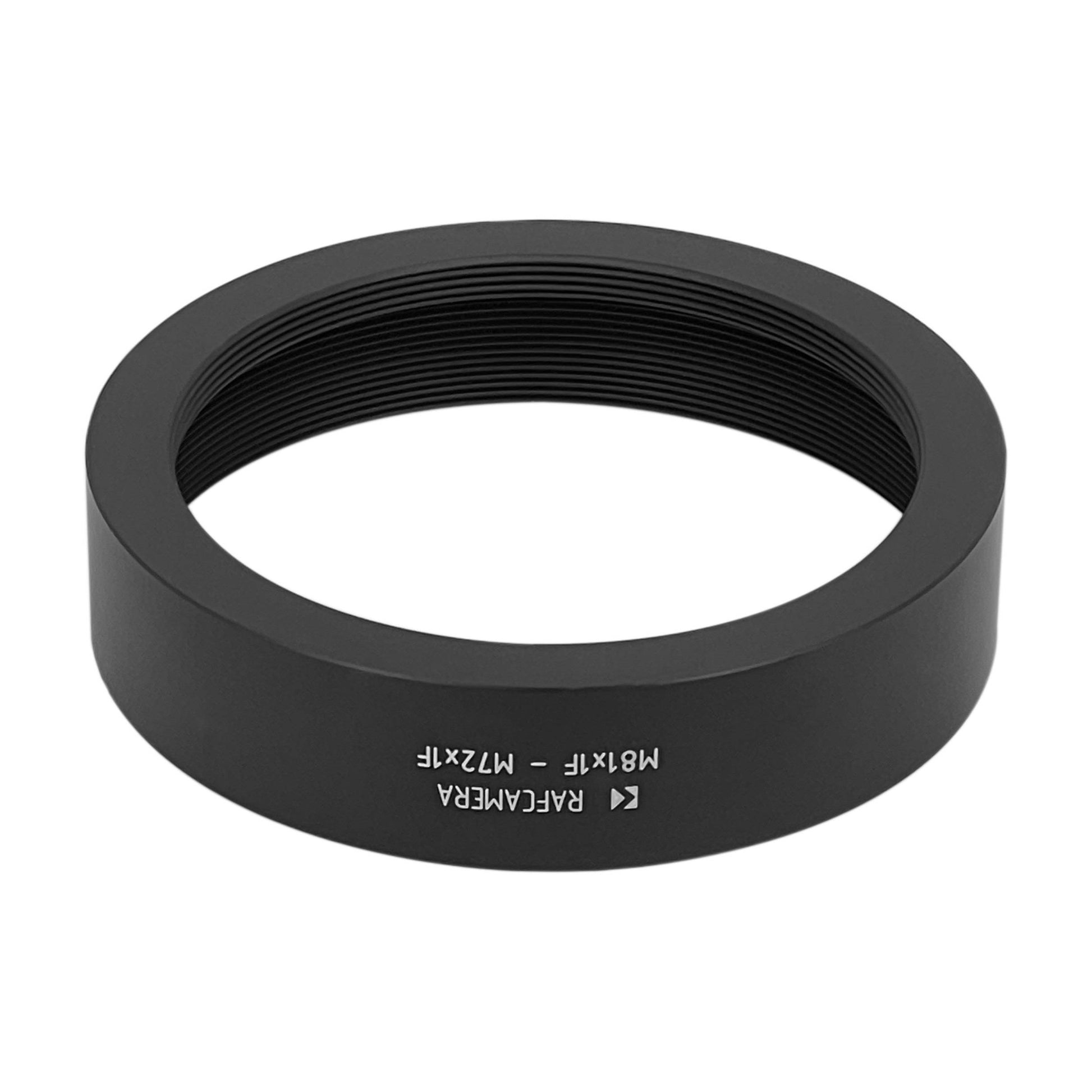 M81x1 female to M72x1 female thread adapter