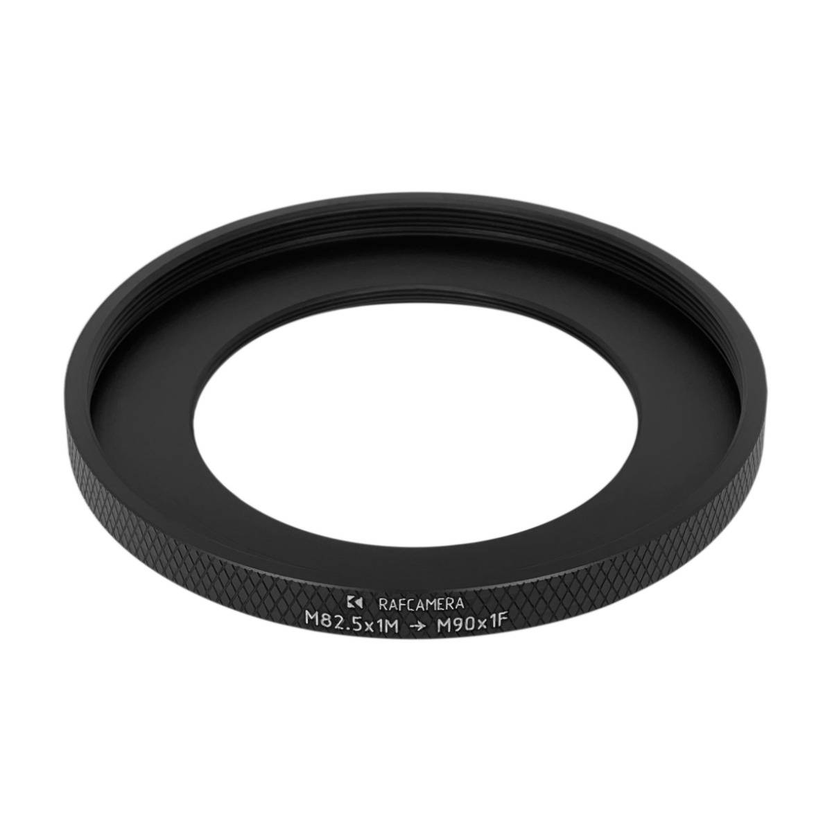 M82.5x1 male to M90x1 female thread adapter