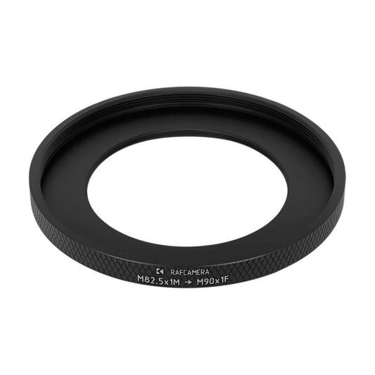 M82.5x1 male to M90x1 female thread adapter
