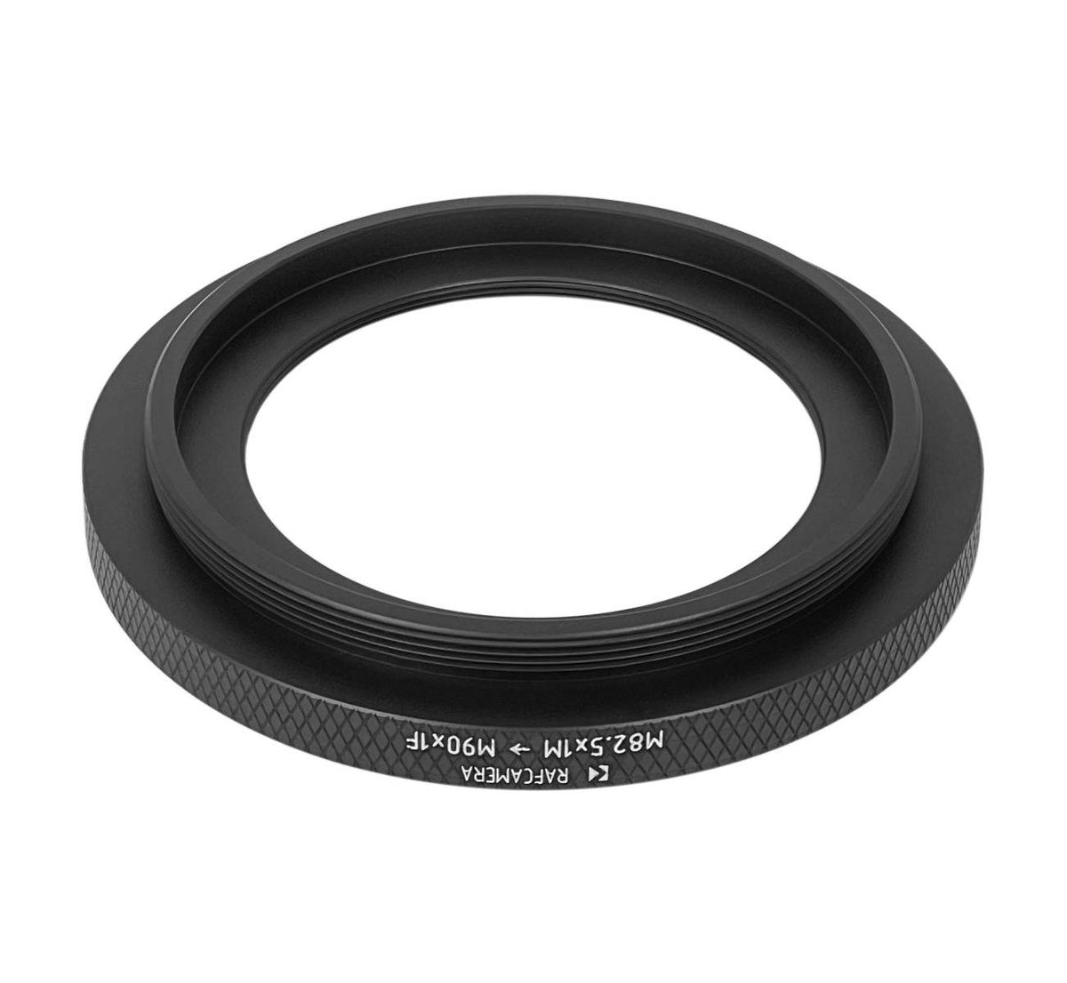 M82.5x1 male to M90x1 female thread adapter