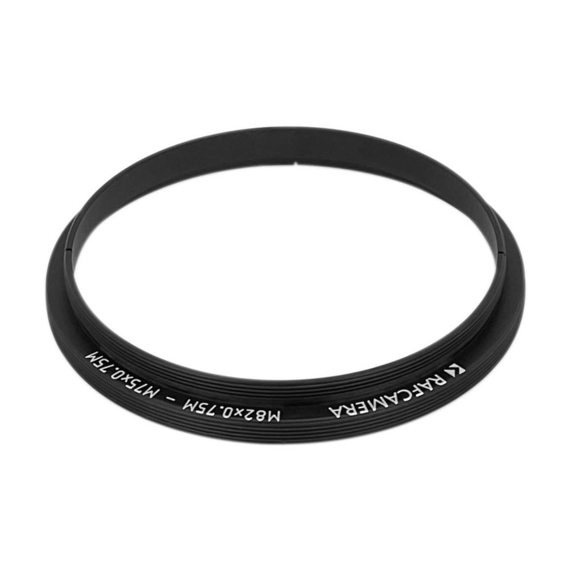 M82x0.75 male to M75x0.75 male thread adapter