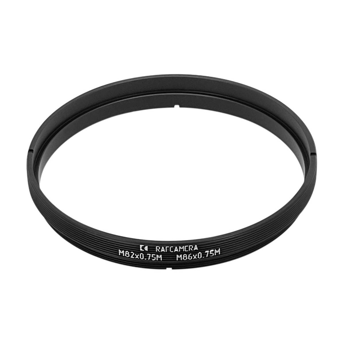 M82x0.75 male to M86x0.75 male thread adapter