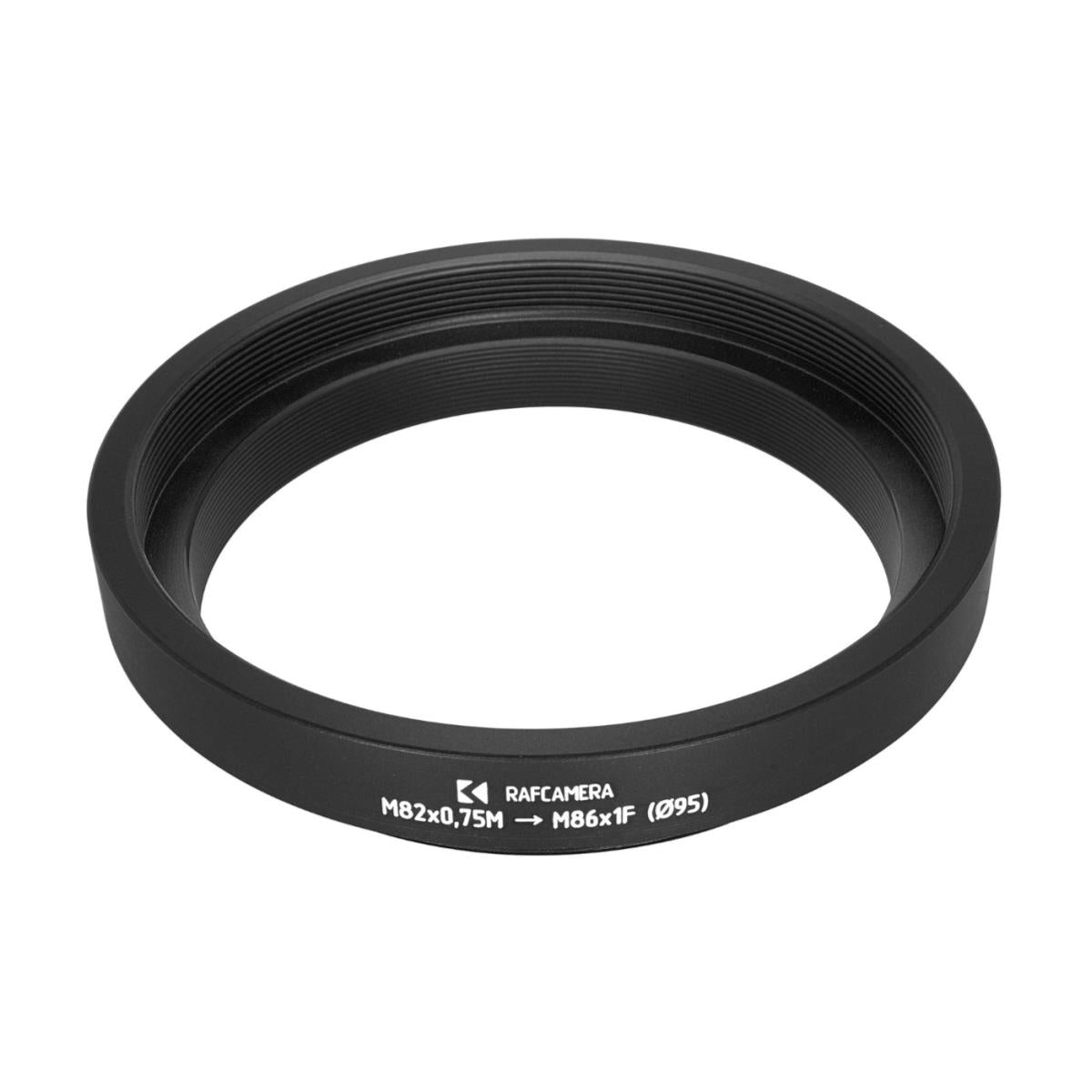 M82x0.75 male to M86x1 female thread adapter for LOMO 35OKC10-28-1M lens
