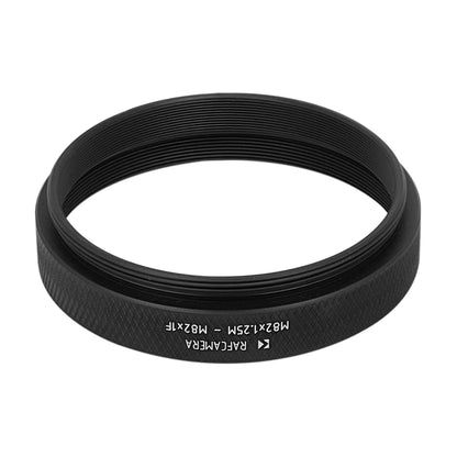 M82x1.25 male to M82x1 female thread adapter