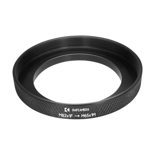 M82x1 female to M65x1 male thread adapter