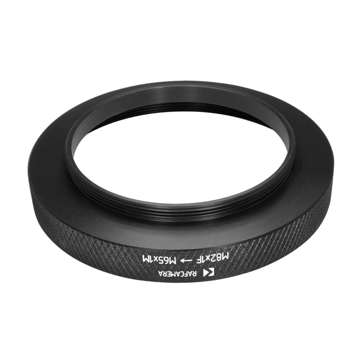 M82x1 female to M65x1 male thread adapter