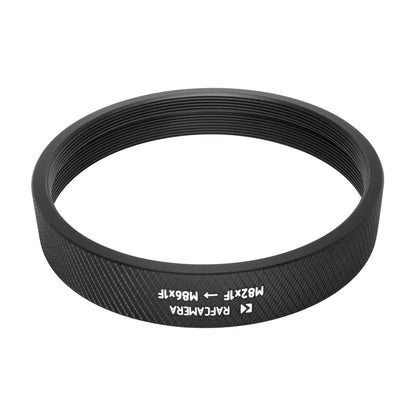 M82x1 female to M86x1 female thread adapter