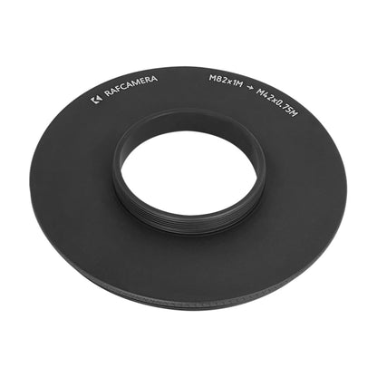 M82x1 male to M42x0.75 (T2) male thread adapter