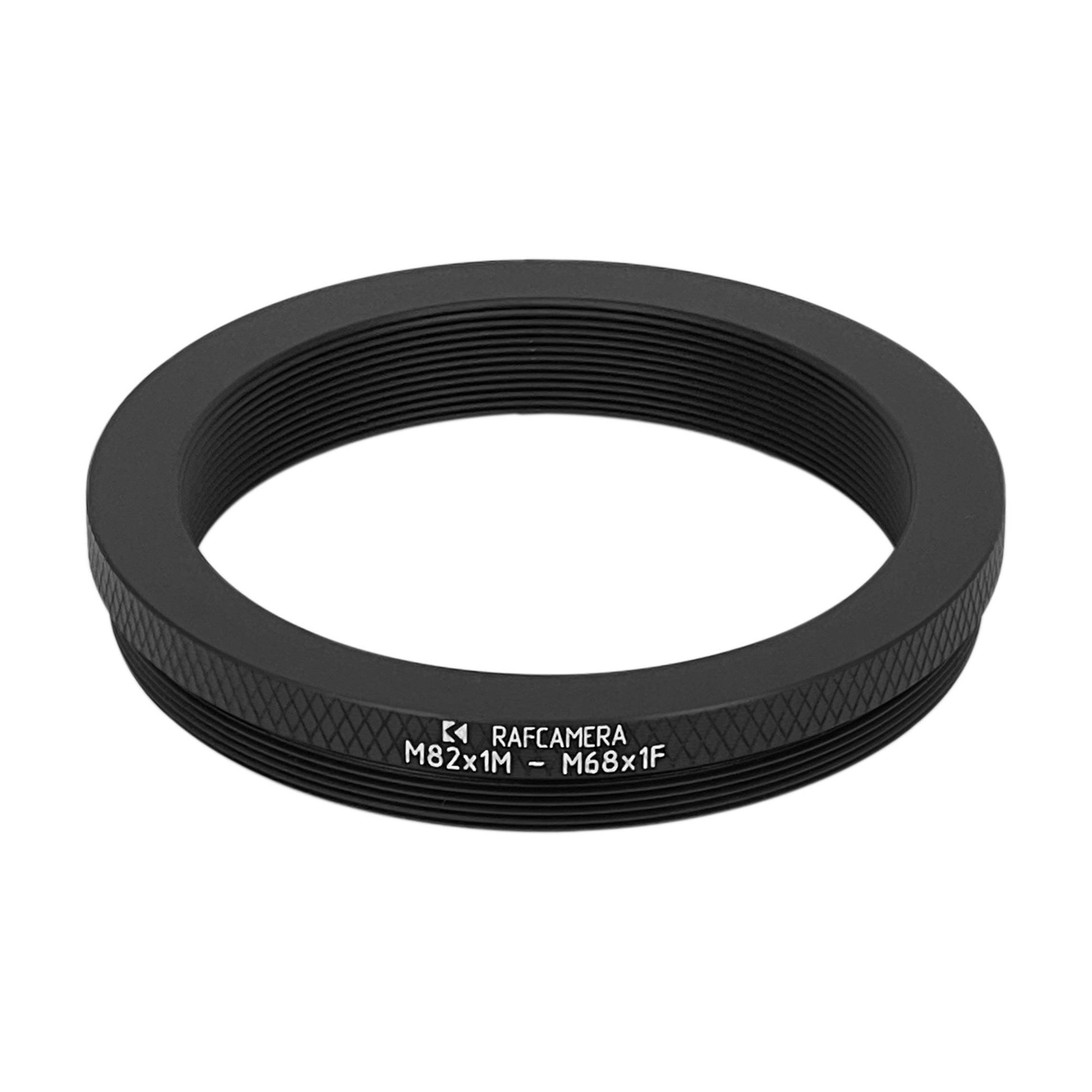 M82x1 male to M68x1 female thread adapter