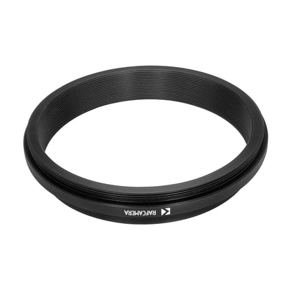 M85x0.75 male to M77x0.75 female thread adapter with 80mm outer diameter