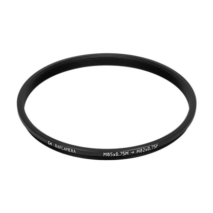 M85x0.75 male to M82x0.75 female thread adapter