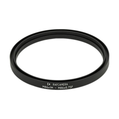 M86x1 male to M86x0.75 female thread adapter