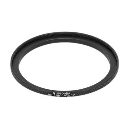 M87x0.75 male to M95x0.75 female thread adapter