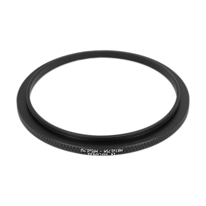 M87x0.75 male to M95x0.75 female thread adapter
