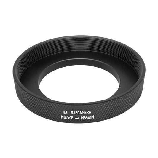 M87x1 female to M65x1 male thread adapter