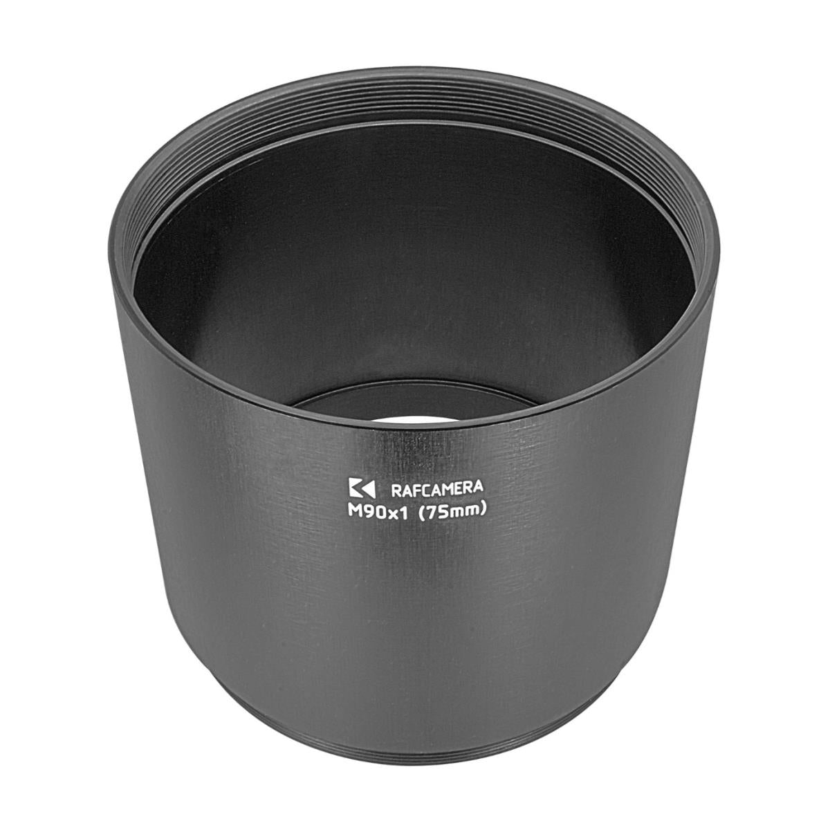 M90x1 female to M90x1 male thread adapter (75mm long extender)