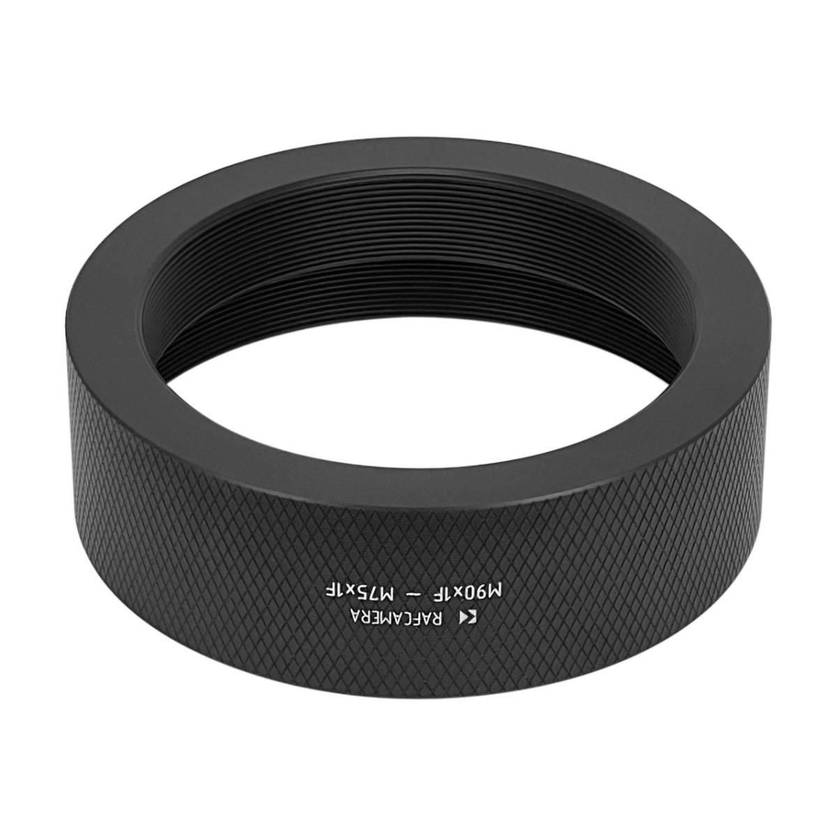 M90x1 female to M75x1 female thread adapter