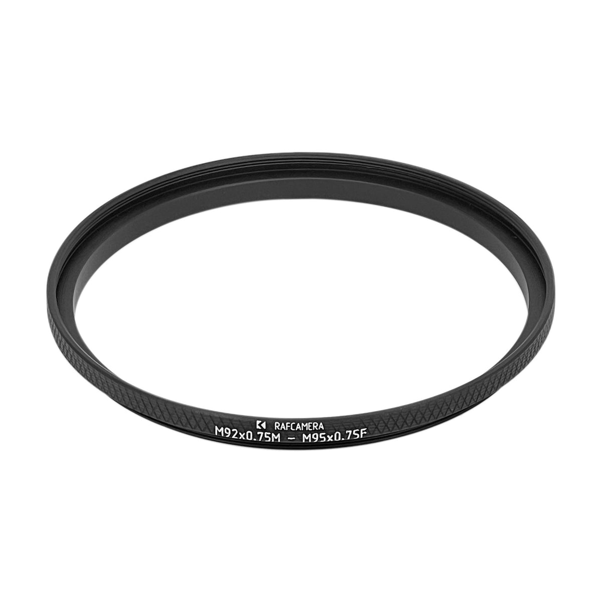 M92x0.75 male to M95x0.75 female thread adapter