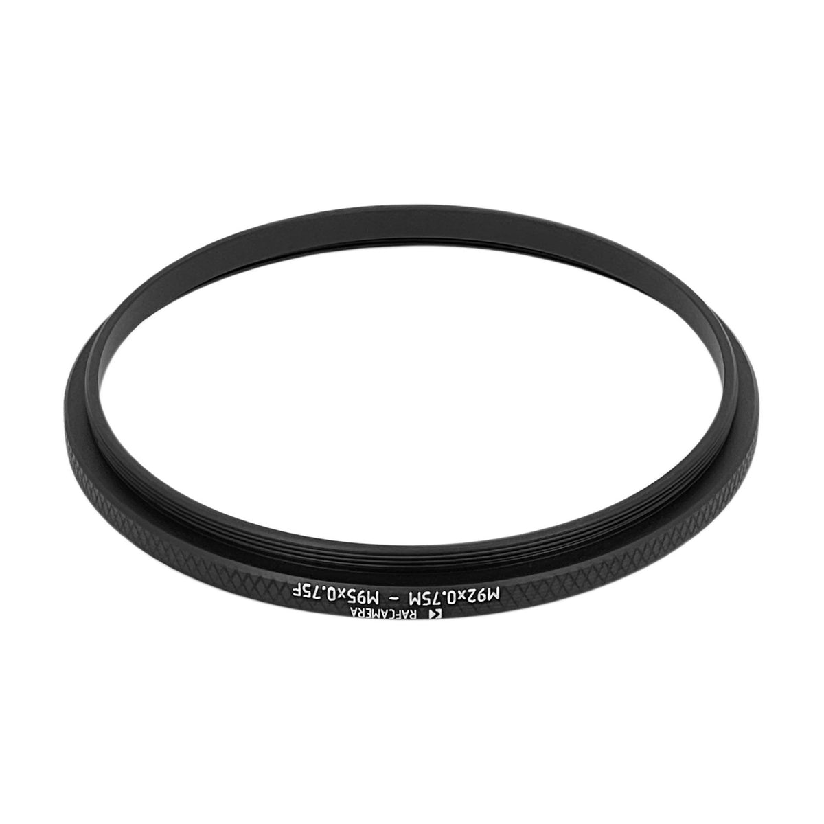 M92x0.75 male to M95x0.75 female thread adapter