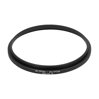 M92x0.75 male to M95x0.75 female thread adapter
