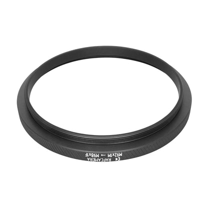 M92x1 male to M98x1 female thread adapter (92mm to 98mm step-up ring)