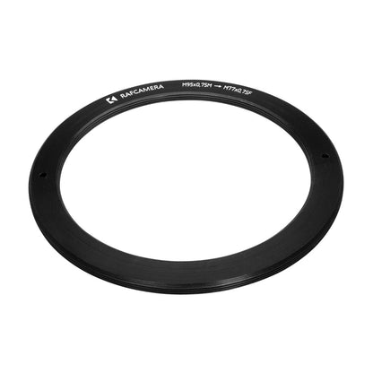 M95x0.75 male to M77x0.75 female adapter (95mm to 77mm step-down ring)