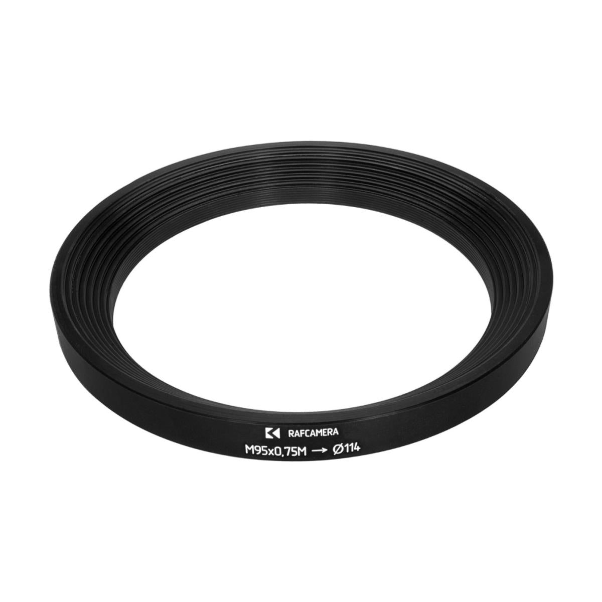 M95x0.75 male thread to 114mm outer diameter adapter