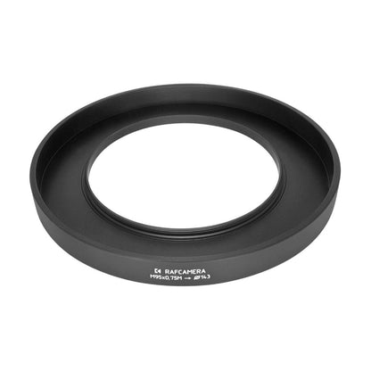 M95x0.75 male thread to 143mm outer diameter adapter (rear projecting)