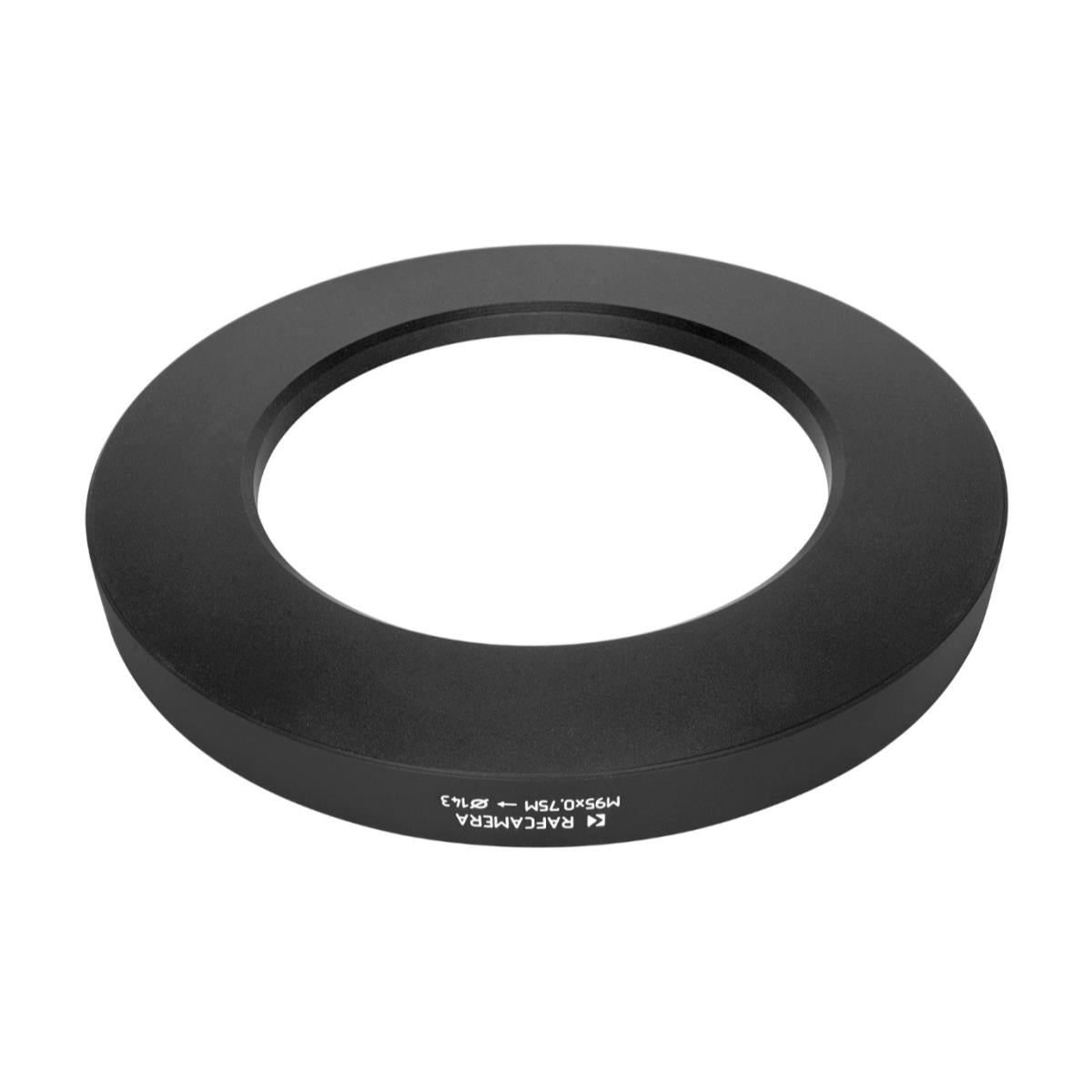M95x0.75 male thread to 143mm outer diameter adapter (rear projecting)