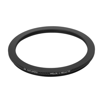 M95x1 male to M82x0.75 female thread adapter (95mm to 82mm step-down ring)
