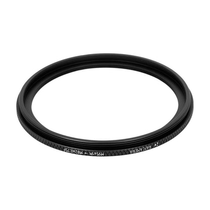 M95x1 male to M82x0.75 female thread adapter (95mm to 82mm step-down ring)
