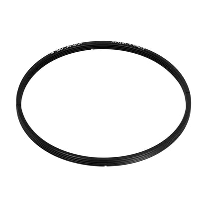 M95x1 male to M90x1 female thread adapter, flangeless