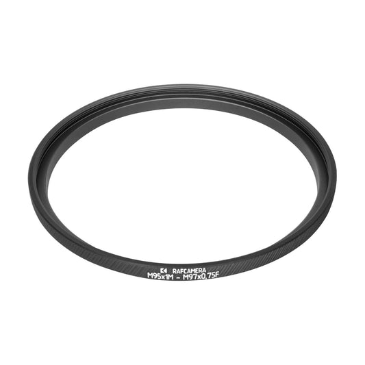 M95x1 male to M97x0.75 female thread adapter (95mm to 97mm step-up ring)