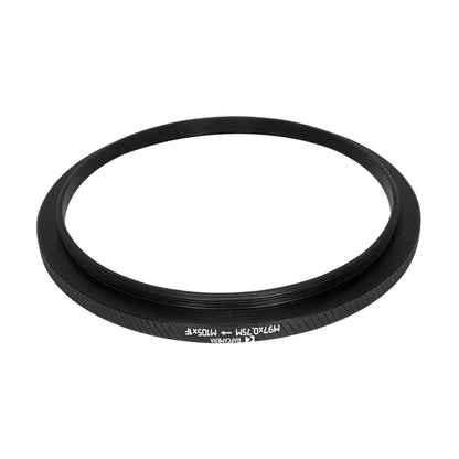 M97x0.75 male to M105x1 female thread adapter (97mm to 105mm step-up ring)