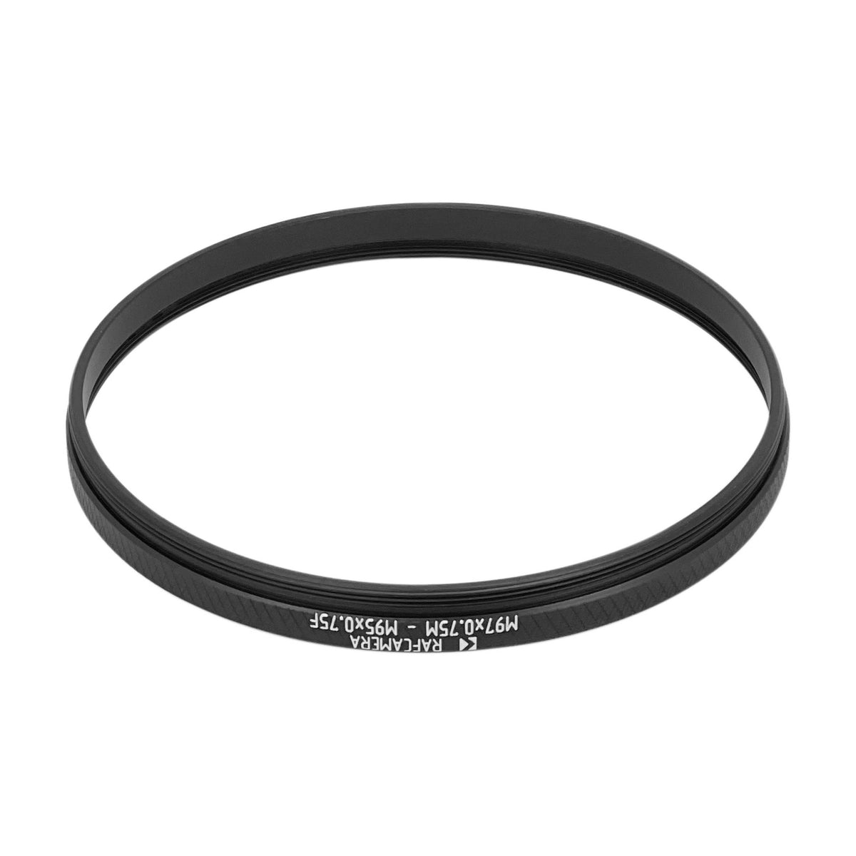 M97x0.75 male to M95x0.75 female thread adapter (step ring)