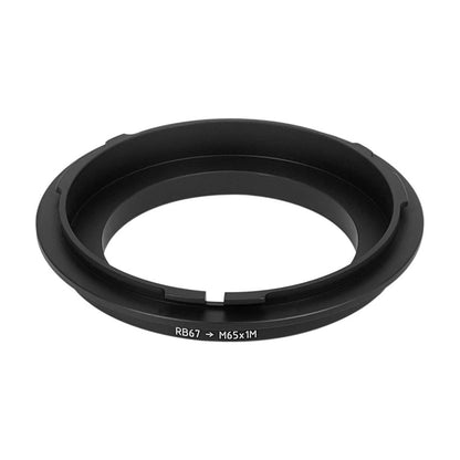 Mamiya RB67 lens to M65x1 male thread adapter