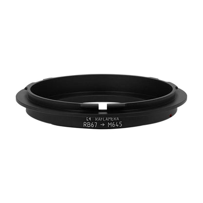 Mamiya RB67 lens to Mamiya 645 camera mount adapter for bellows