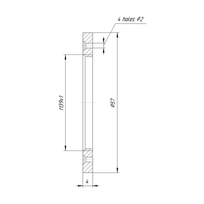 Novoflex Minolta Bellows front plate with M39x1 female thread