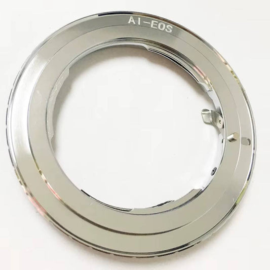 Nikon F lens to Canon EF camera mount adapter with chip