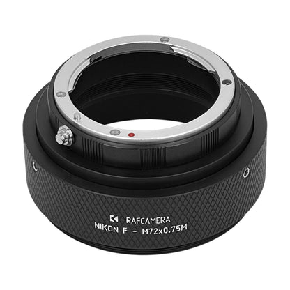 Nikon F lens to M72x0.75 male thread adapter
