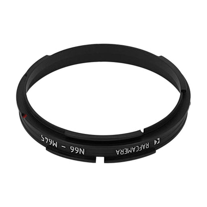 Norita 66 lens to Mamiya 645 camera mount adapter, short