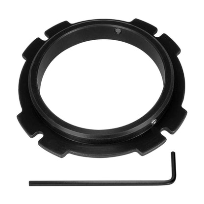 OCT-18 lens to Arri PL camera mount adapter for zoom lenses, black