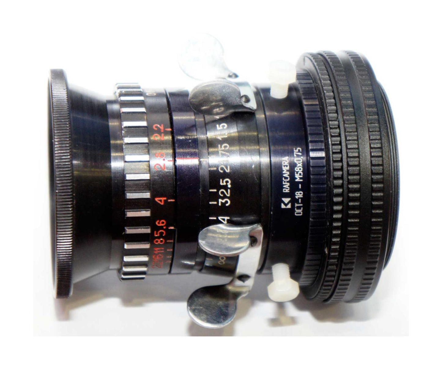 OCT-18 lens to M58x0.75 male thread helicoid adapter