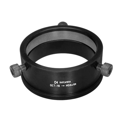 OCT-18 lens to M58x1 male thread adapter for helicoids