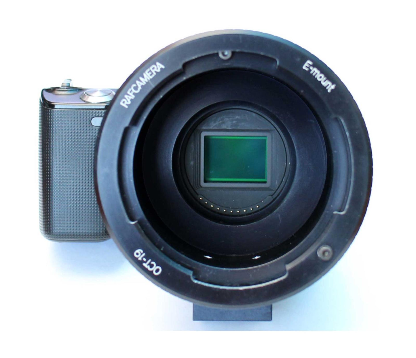 OCT-19 lens to Sony E-Mount camera adapter