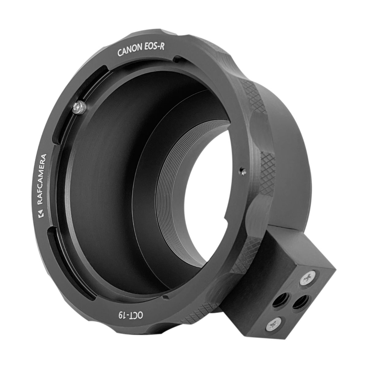 OCT-19 lens to Canon EOS-R camera mount adapter