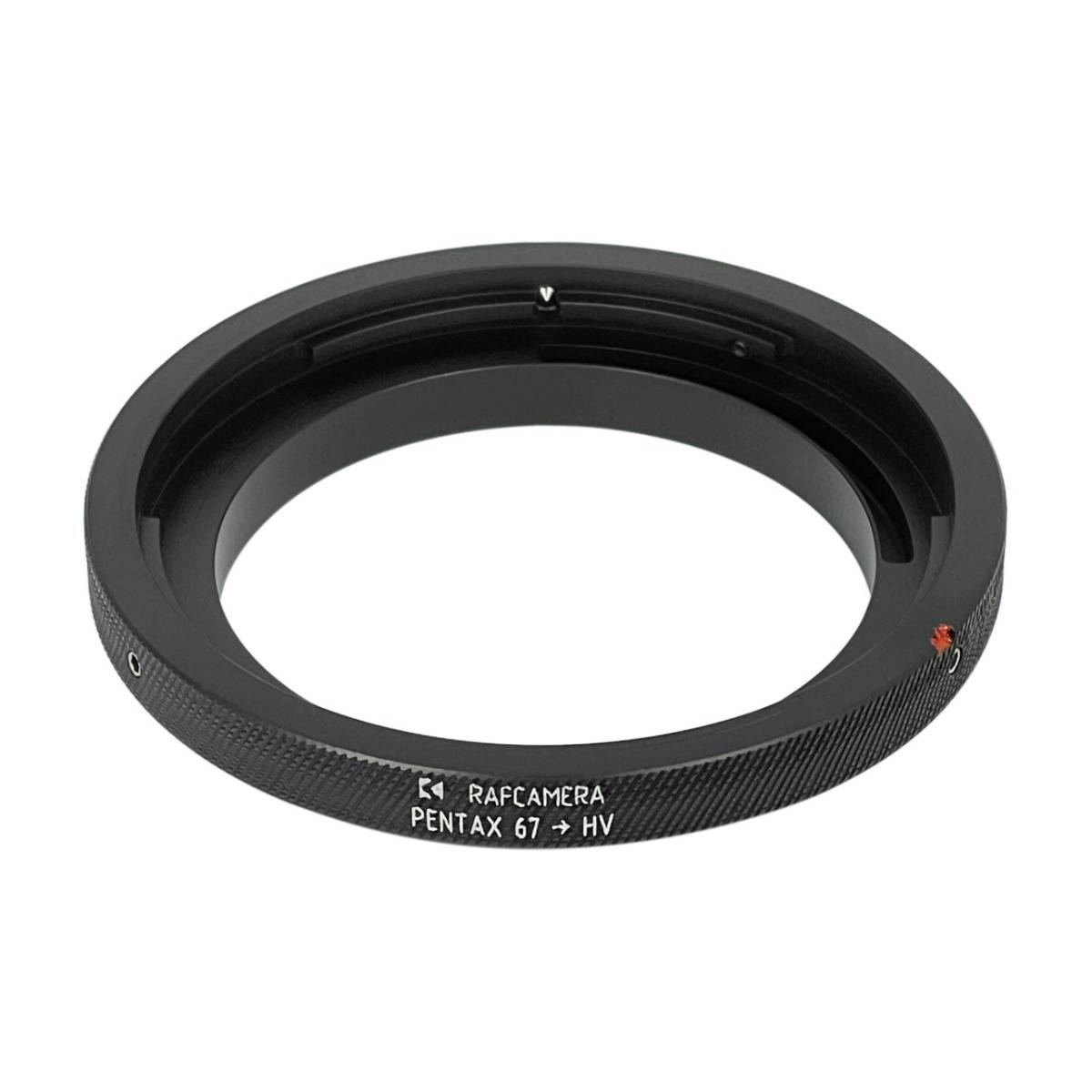 Pentax 67 lens to Hasselblad V camera mount adapter